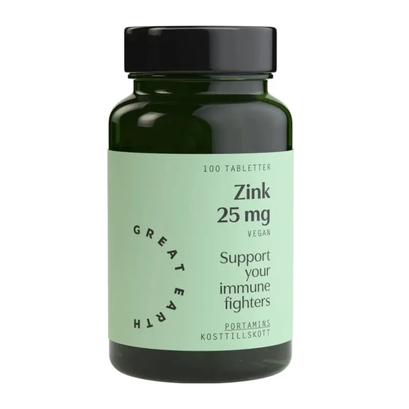 Great Earth Zinc 25 mg 100 tablets